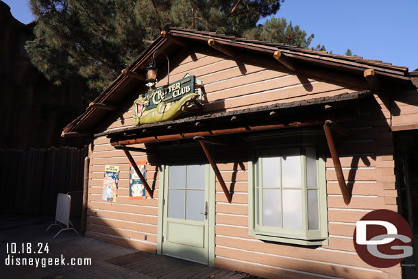 The side facing Tiana's has the sign which was uncovered recently