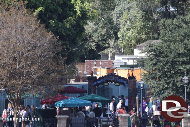 The new queue and park area seem to be moving along, hard to tell a lot of progress with the limited angles.