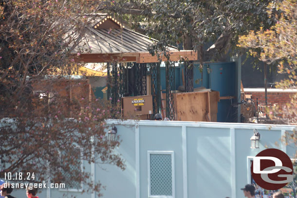 Looks like some work on the back of the band stand.