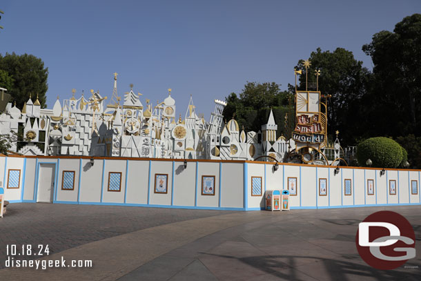 it's a small world renovation continues until Nov 15th