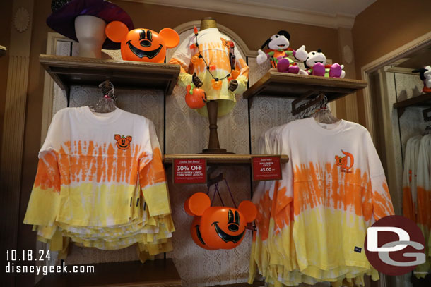 Halloween merchandise mark downs have started with a number of items on sale throughout the resort.