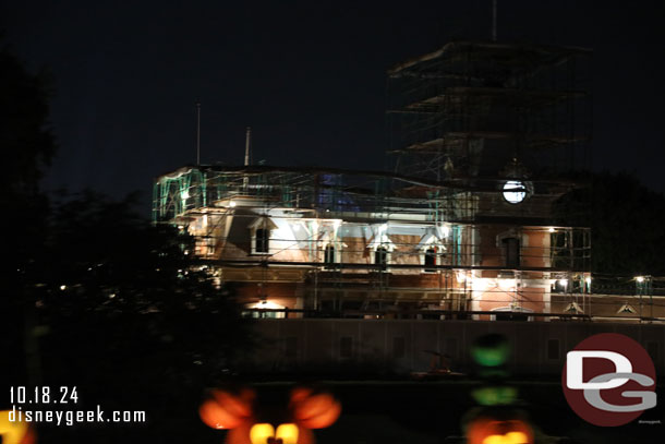 Passing by the entrance to Disneyland on the Monorail 