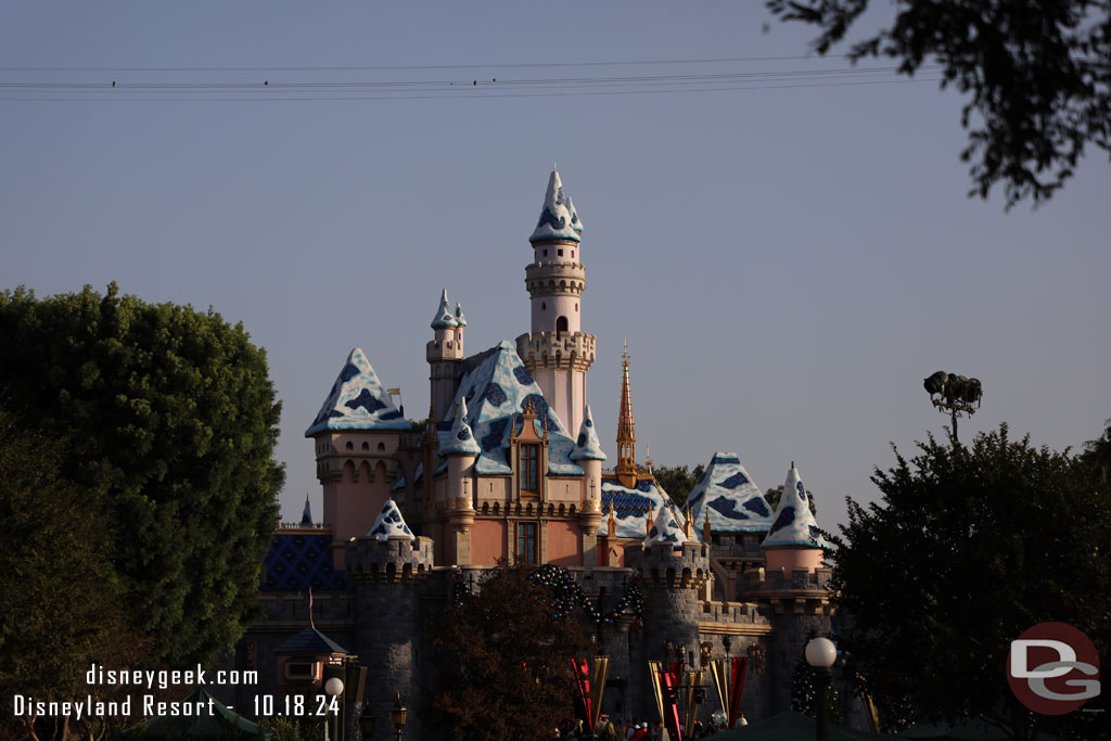 Looks like a stage is set up in front of the castle, we will head that way later.