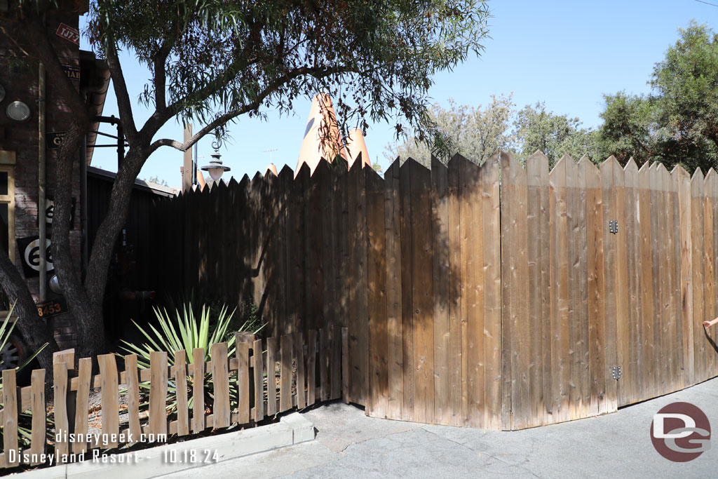 Renovation work on the seating areas for the Cozy Cone is ongoing.