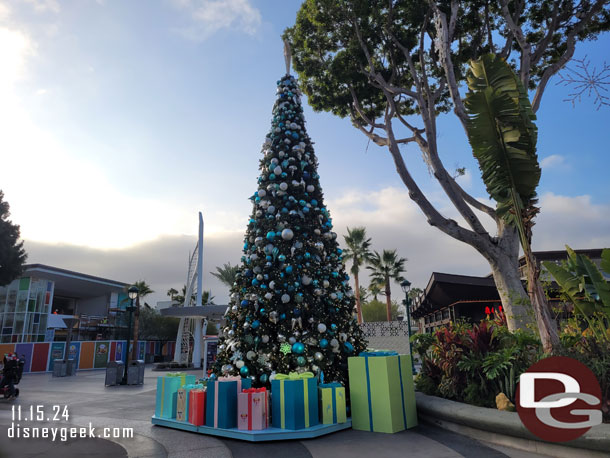 The Downtown Disney Tree and most of the decorations are up.