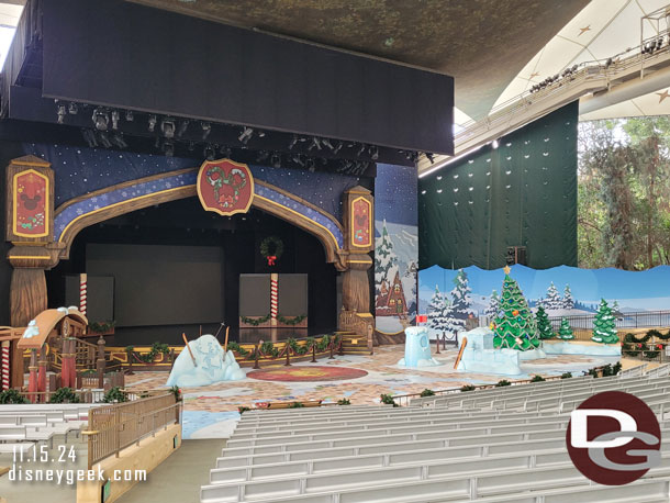 The Fantasyland Theatre is all set and ready to go.