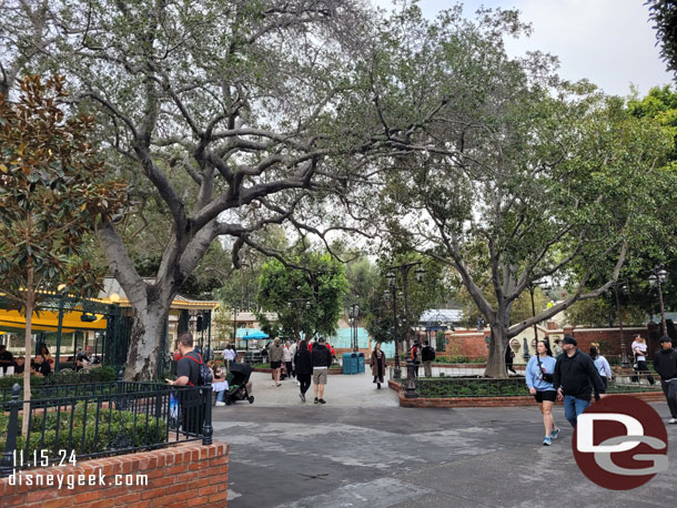 Most of the walls are now gone from New Orleans Square. The Haunted Mansion queue is still closed but the park has reopened.