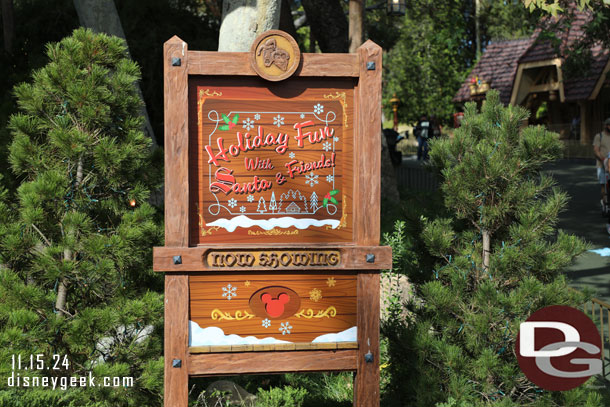 10:16am - Time for some Holiday Fun with Santa & Friends! at the Fantasyland Theatre