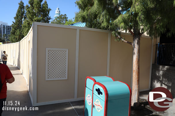 The Little Mermaid is closed for renovation and the  queue has walls up.