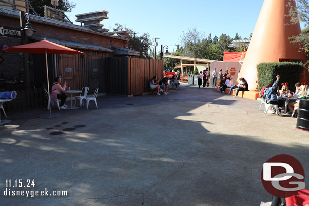 The walkway to the Cozy Cone has reopened