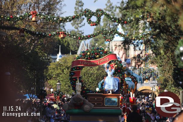 2:50pm - The first A Christmas Fantasy Parade of the season on Main Street USA