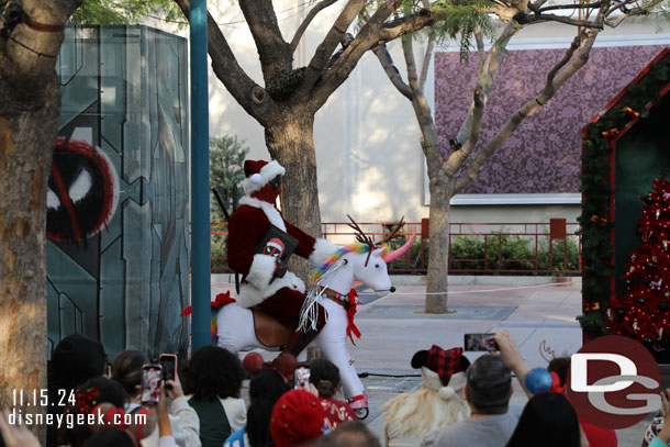 Deadpool making his entrance.