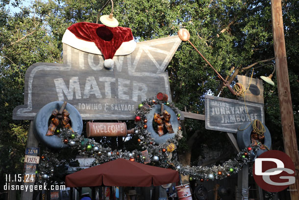 Walking through Cars Land