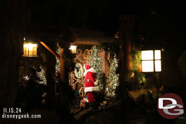 Santa in the Redwood Creek area.