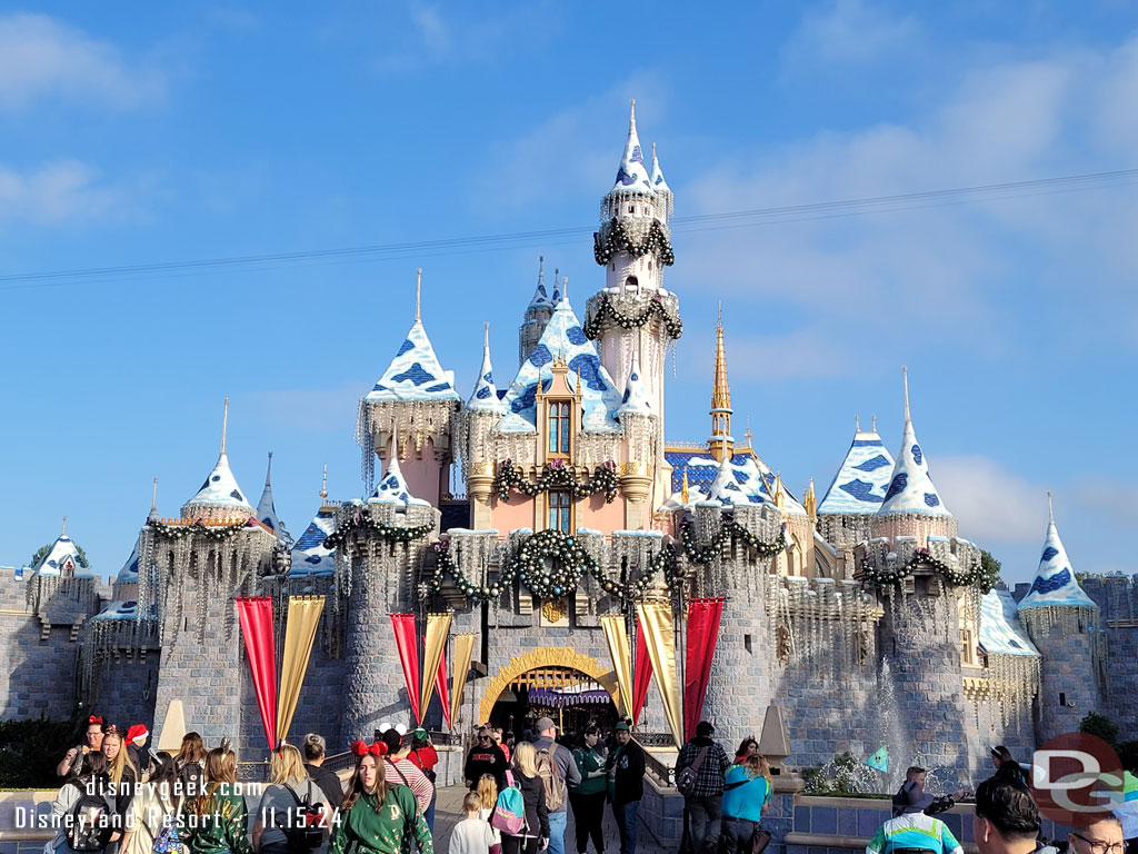 Sleeping Beauty Castle this morning