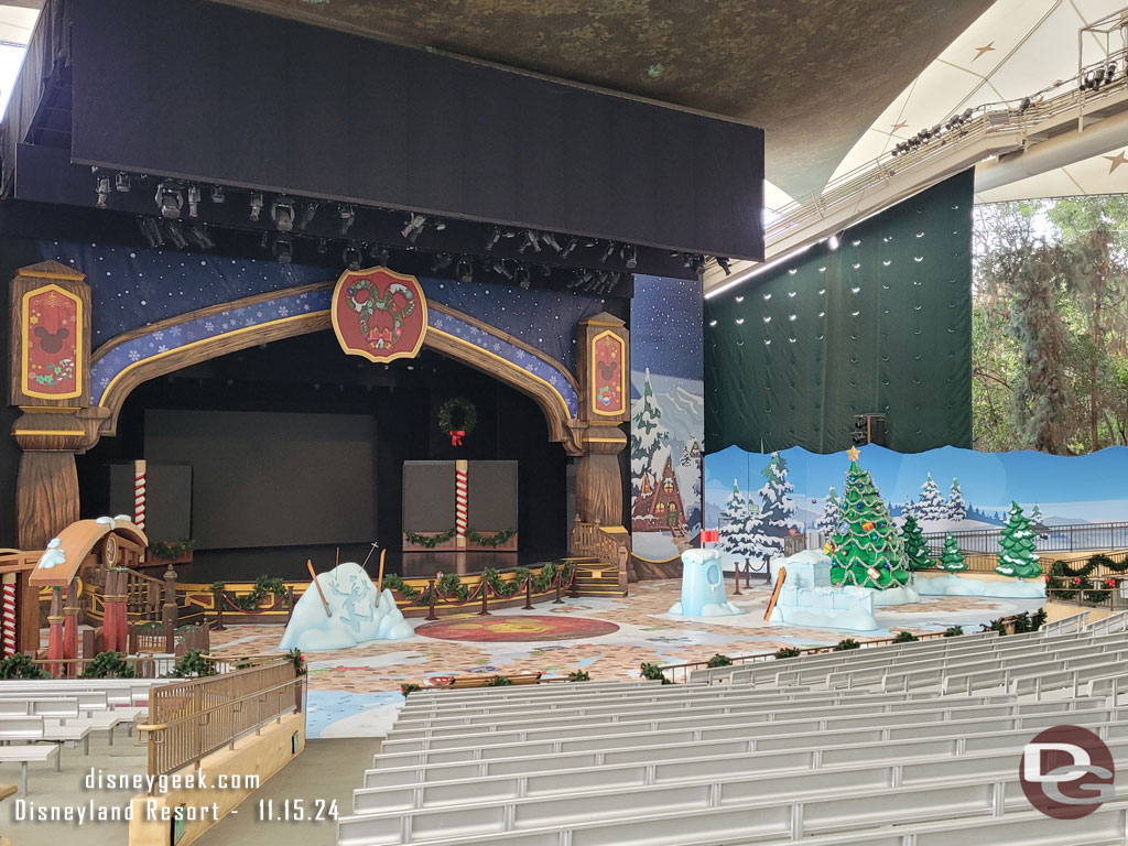 The Fantasyland Theatre is all set and ready to go.