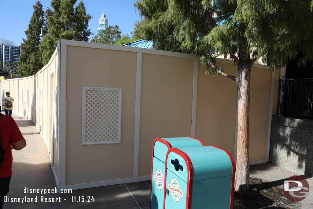 The Little Mermaid is closed for renovation and the  queue has walls up.