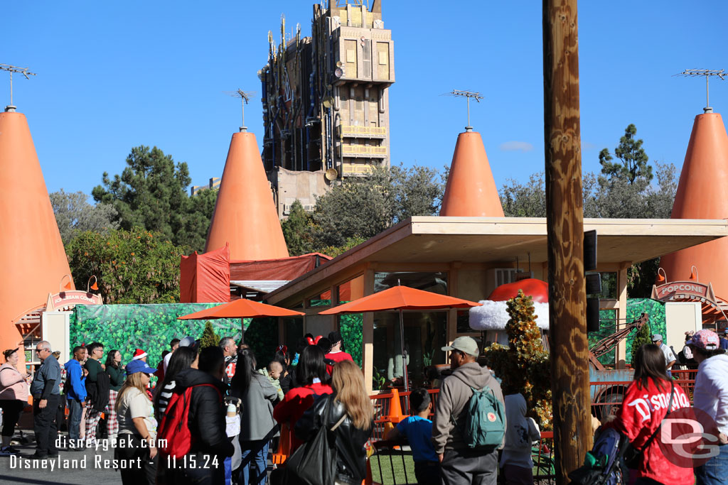 Walls still up behind the Cozy Cone