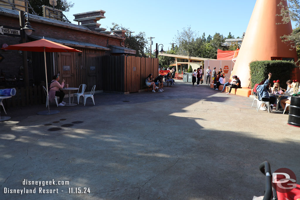 The walkway to the Cozy Cone has reopened