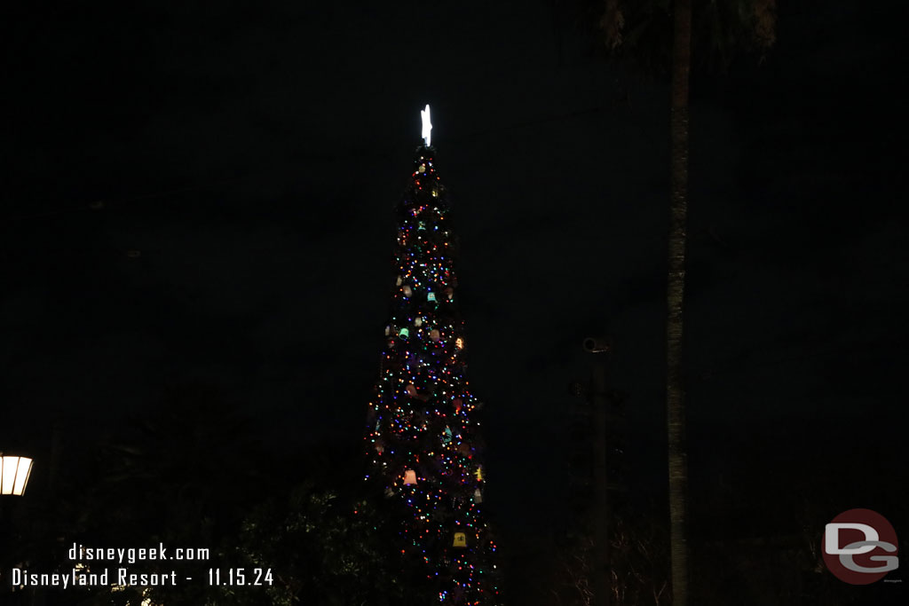 Buena Vista Street Christmas Tree