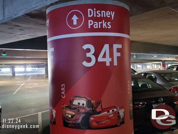 7:30am - Parked and on my way to the parks.