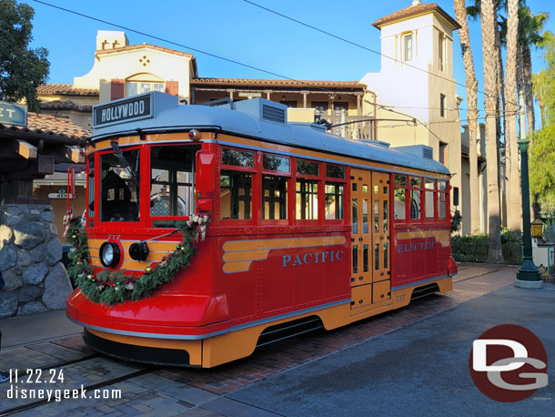 A Red Car ready to start the day