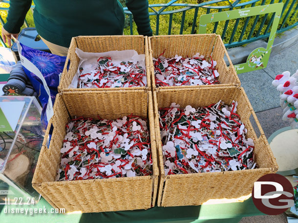 The ornaments ready to be claimed