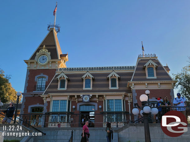 Main Street USA Train Station from Town Square