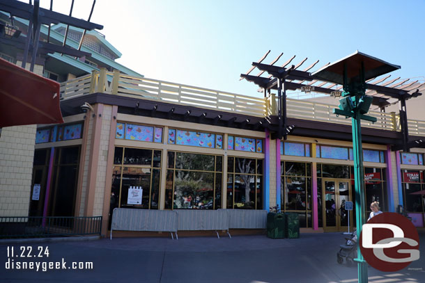 Disney Wonderful World of Sweets is still under construction