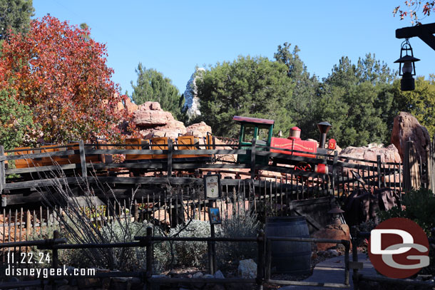 Big Thunder is closed for some renovation work.