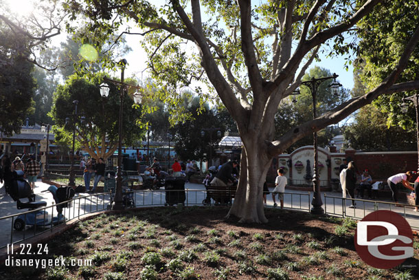 Passing by the new park.