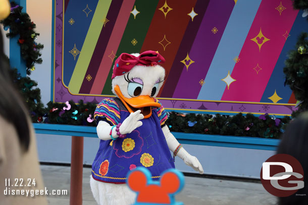 Daisy Duck visiting guests