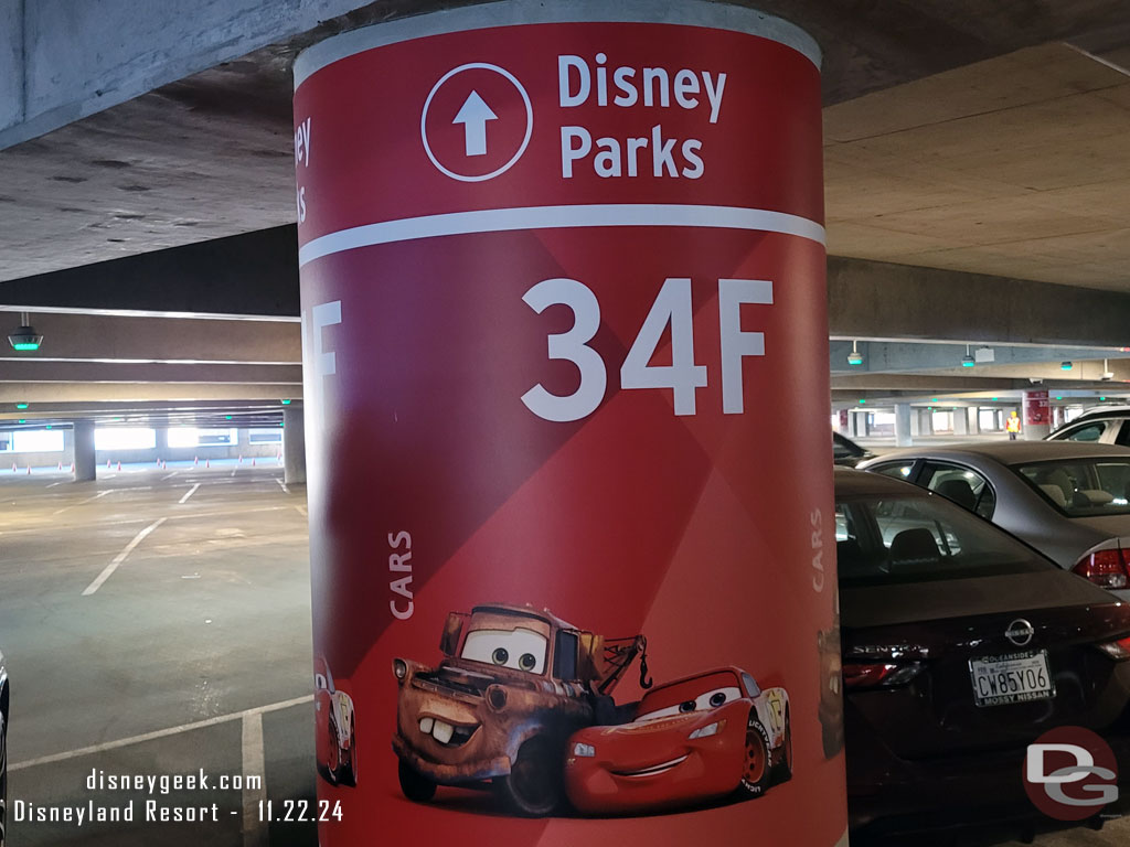 7:30am - Parked and on my way to the parks.