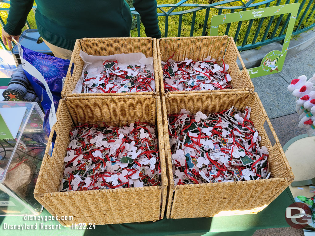 The ornaments ready to be claimed