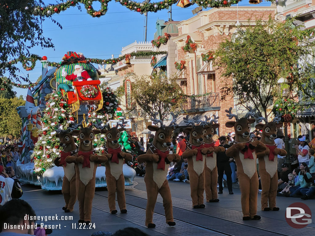 Santa and his reindeer