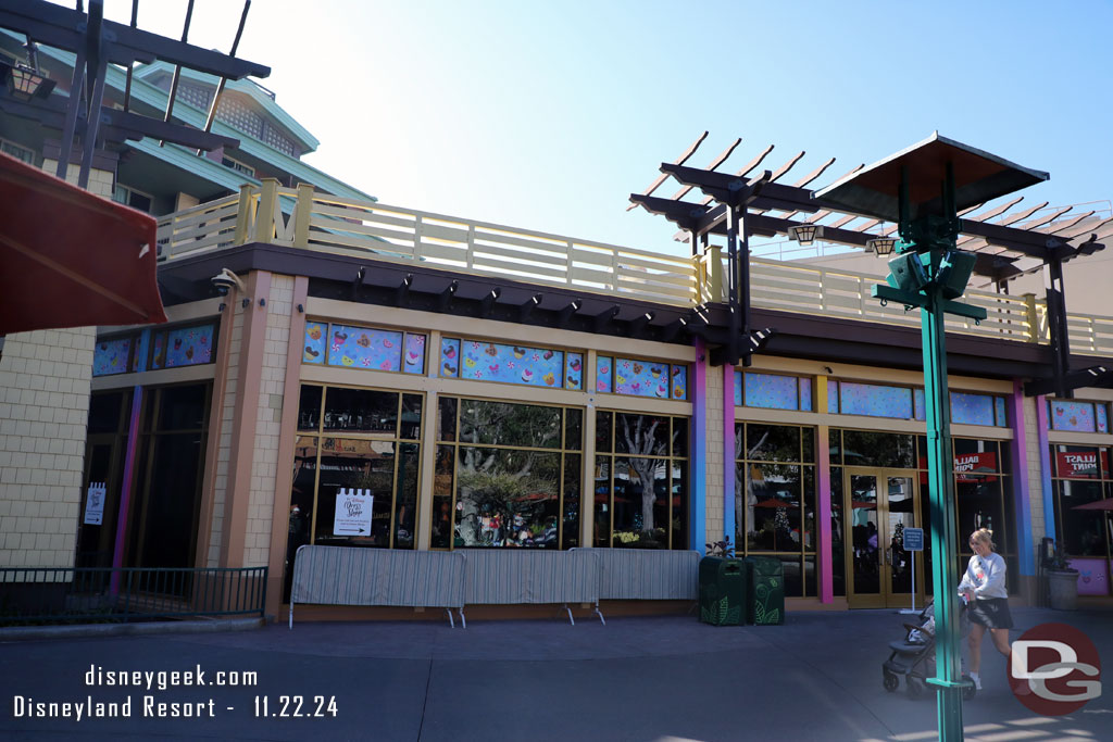 Disney Wonderful World of Sweets is still under construction