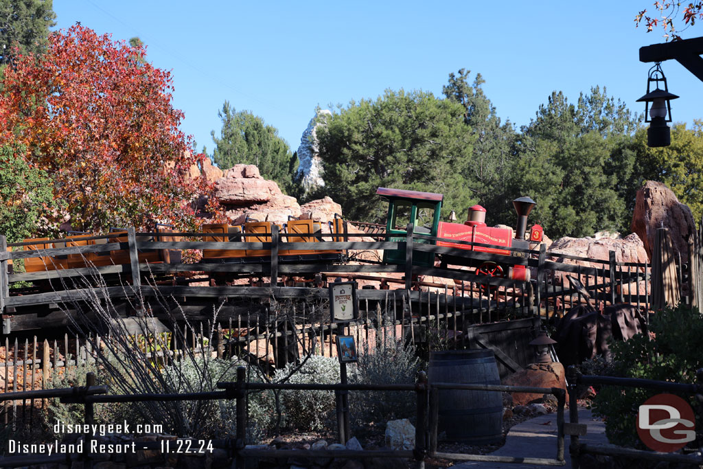 Big Thunder is closed for some renovation work.