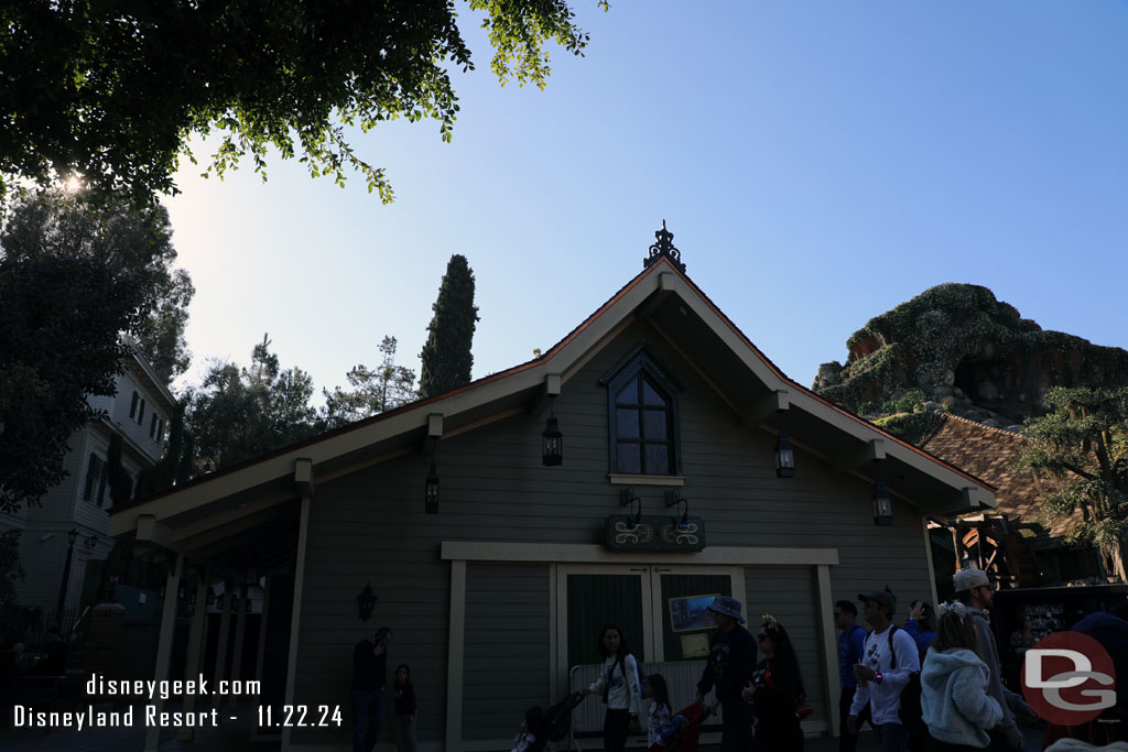 No real visible progress on the Carriage House at the Haunted Mansion