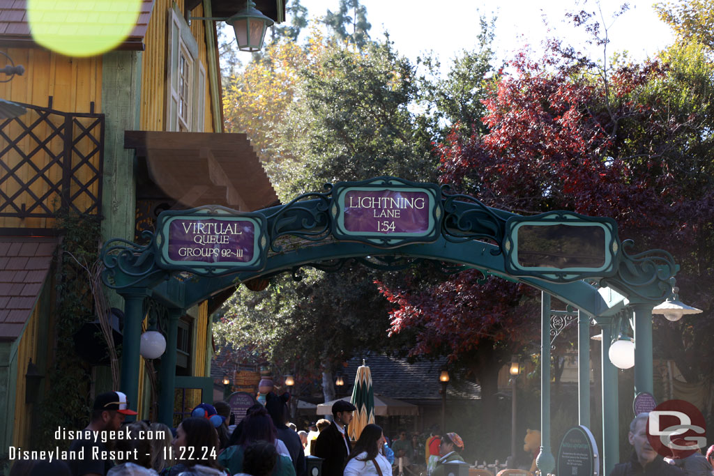 The Virtual Queue for Tianas Bayou Adventure was busy.