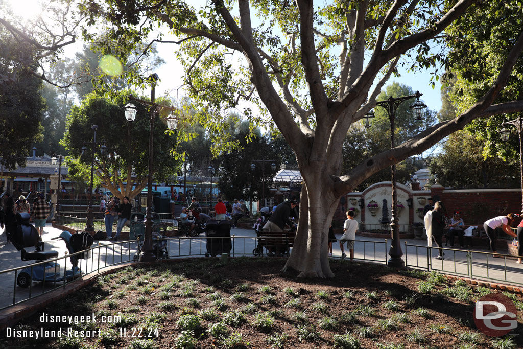 Passing by the new park.