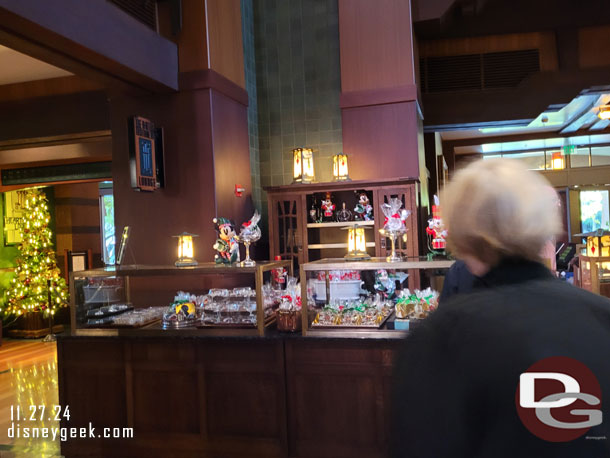 The counter near by has an assortment of treats to choose from