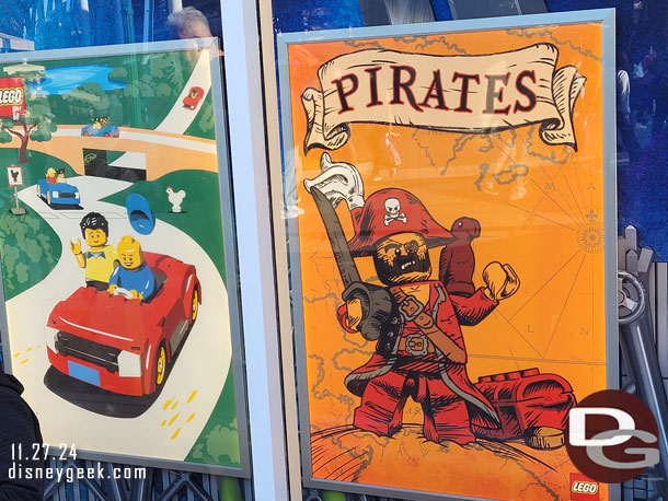 LEGO attraction posts at the LEGO Store