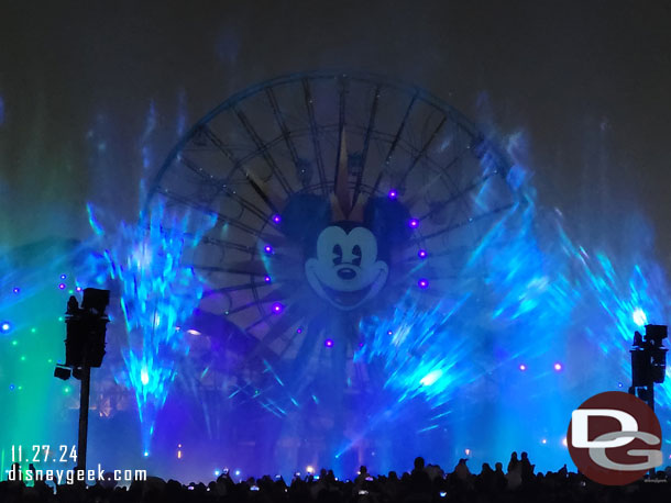 9:00pm - Time for World of Color - Season of Light