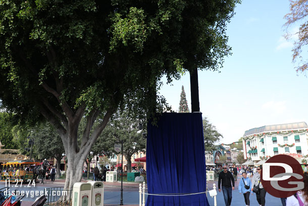 The Candlelight Ceremony takes place next weekend. Preparations are underway in Town Square.