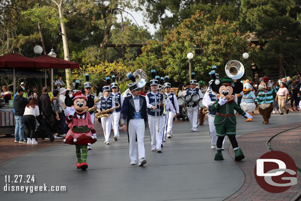 The march making its way toward Town Square