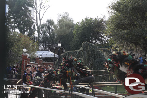 The new queue for the Haunted Mansion has opened.   