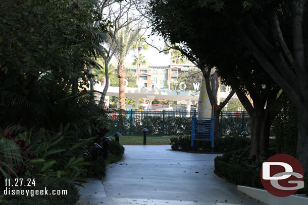Downtown Disney Entrance as I walked toward the Adventure Tower