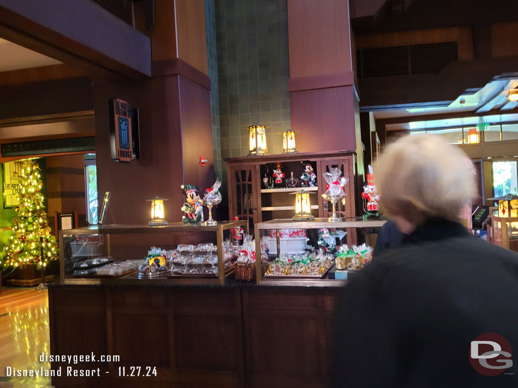 The counter near by has an assortment of treats to choose from