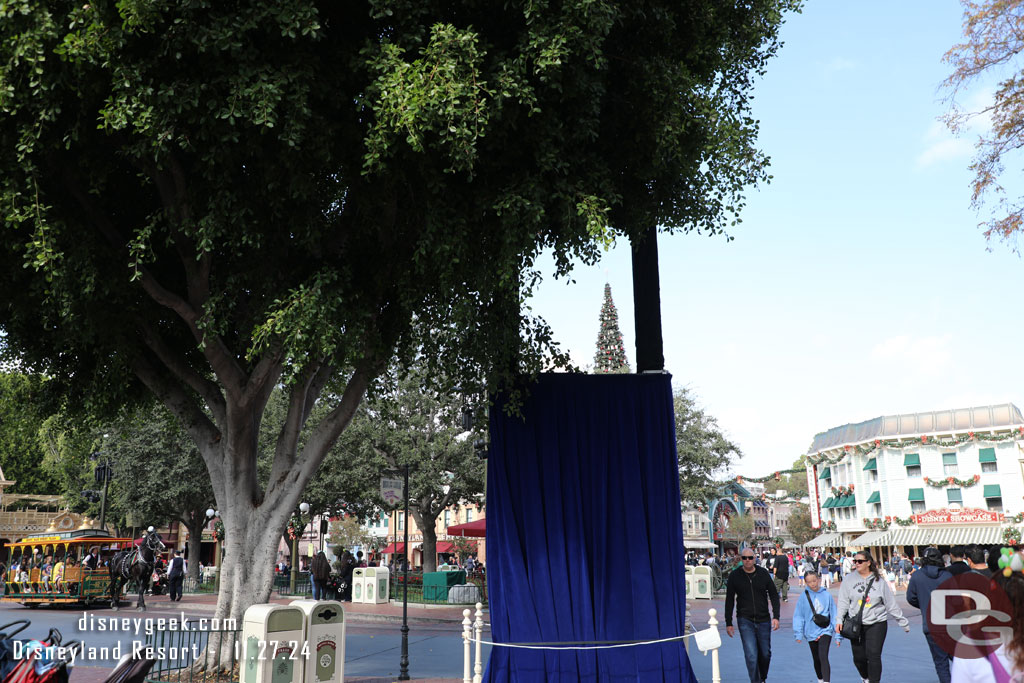 The Candlelight Ceremony takes place next weekend. Preparations are underway in Town Square.