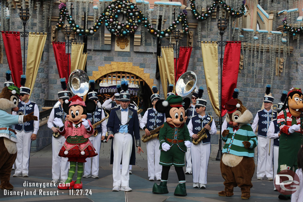 Mickey and Friends join the Disneyland Band